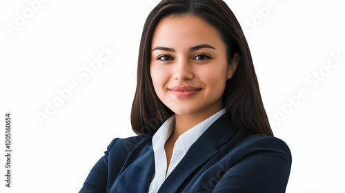 Confident Businesswoman Smi...