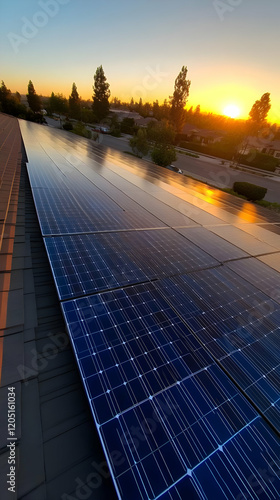 Solar Panels Capture the Su...