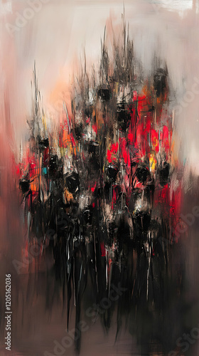 Abstract Painting Depicts a...