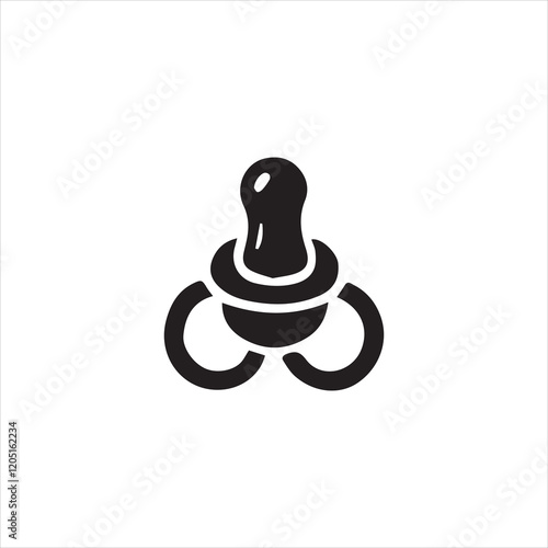 baby pacifier vector illustration