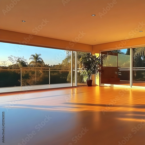 Sunlit Room Showcases Balco...