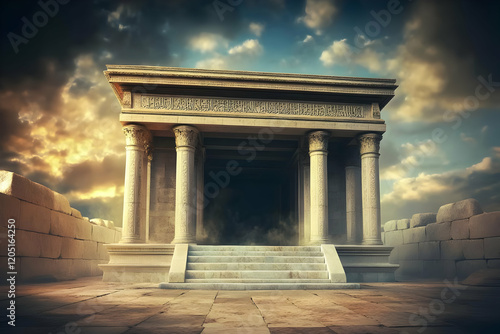 Ancient Temple Stands Majes...