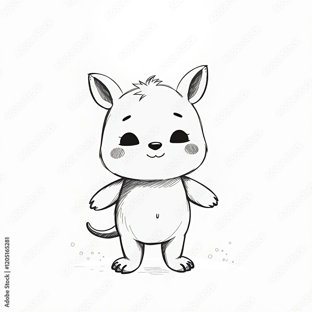 Obraz premium cartoon cat