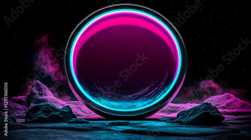 Glowing Portal Illuminates ...