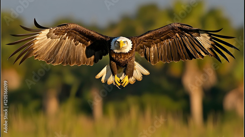 Majestic Eagle Soaring with...