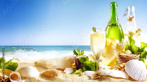 Refreshing Beach Drinks and...