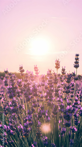 Lavender Field Blooms Vibra...