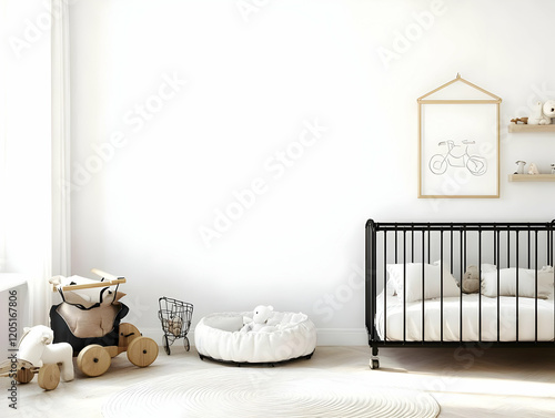 Minimalist Baby Room with B...