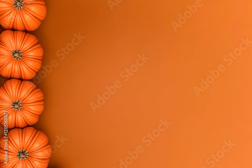 Four Pumpkins Aligned Verti...