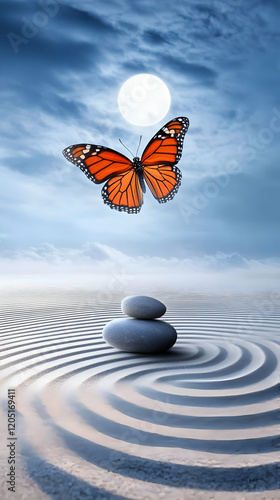 Monarch Butterfly Soars Abo...
