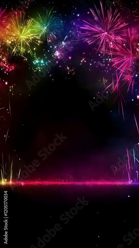 Colorful Fireworks Explode ...