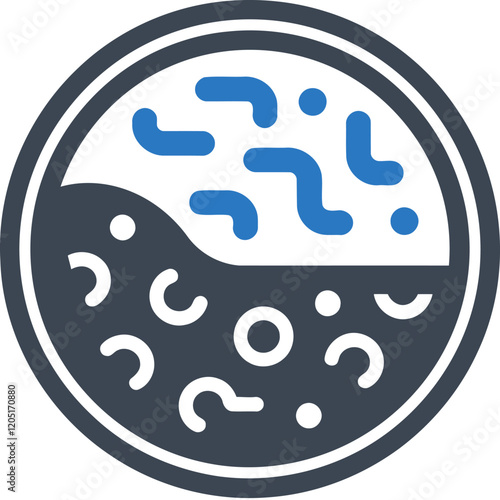 Canvas Print Microbial Analysis Icon