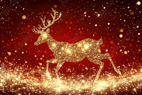Golden Glitter Reindeer Run...