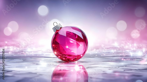 Shiny Pink Christmas Orname...