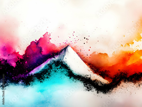 Abstract Mountain Peak Rise...