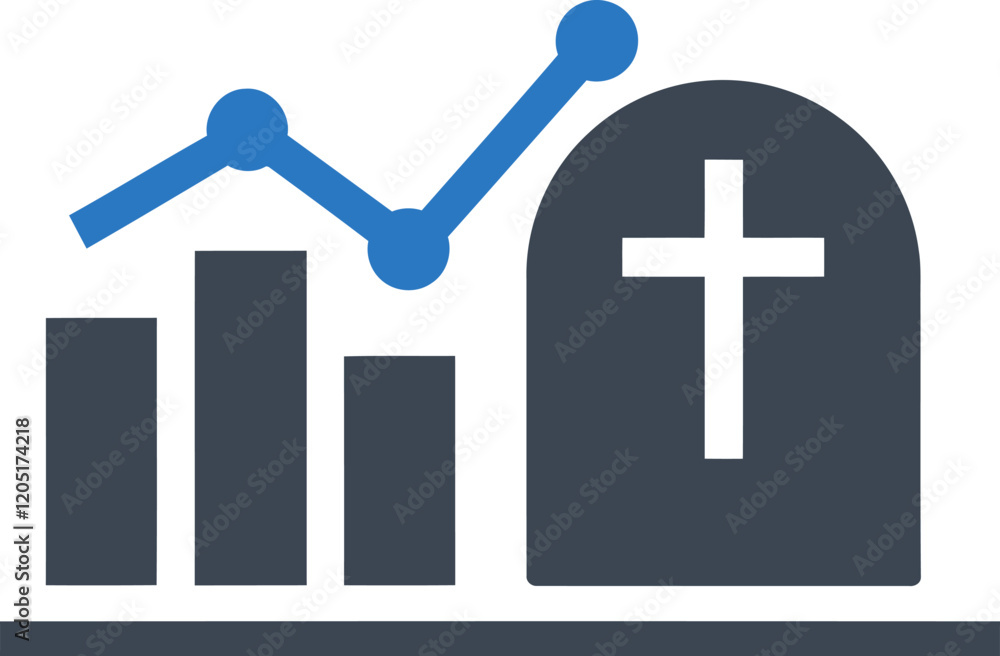 Obraz premium Mortality Analysis Icon