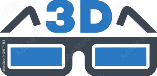3D Glasses Icon