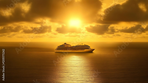 Cruise Ship Sails Majestica...