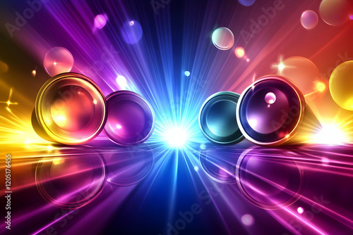 Colorful Speakers Blast Sou...