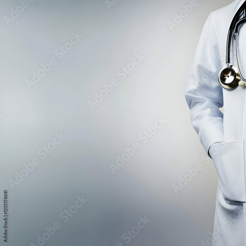 Doctor Stands with Stethosc...