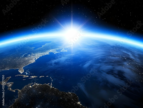 Sunrise Illuminates Earth: ...
