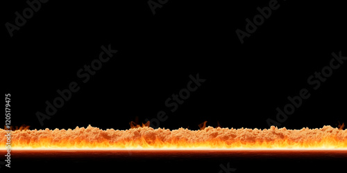Realistic Fire Burning Alon...