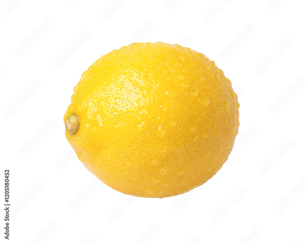 lemon with water drops isolated on white background lemon with water drops isolated on white background