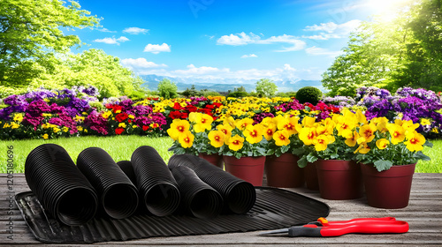 Gardening Supplies Rest on ...
