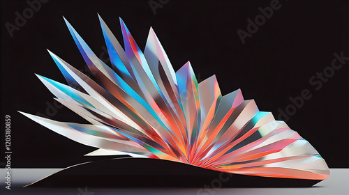 Iridescent Crystal Sculptur...