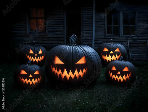 Glowing Jack-o'-lanterns Il...
