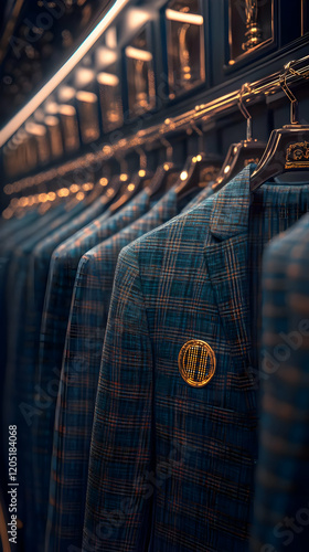 Close-Up of Plaid Jackets H...