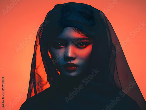 Portrait of Woman Wearing B...