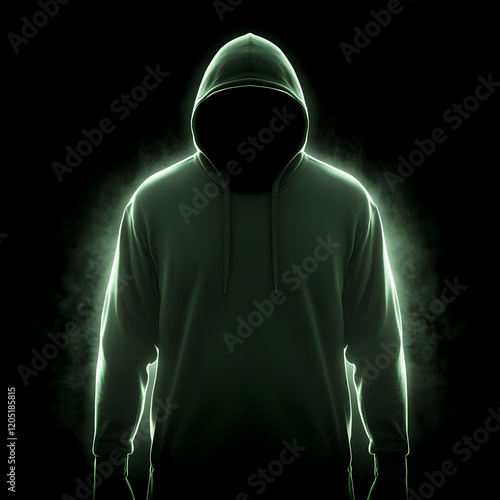 Hooded Figure Emerging from...