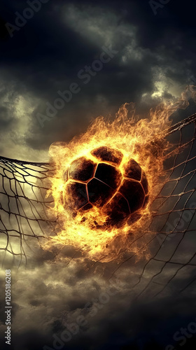 Fiery Soccer Ball Blazes Th...