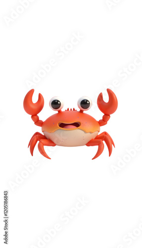 Wallpaper Mural Adorable 3D Cartoon Crab Image Download Torontodigital.ca