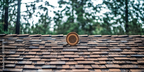 Circular Object Rests on a ...