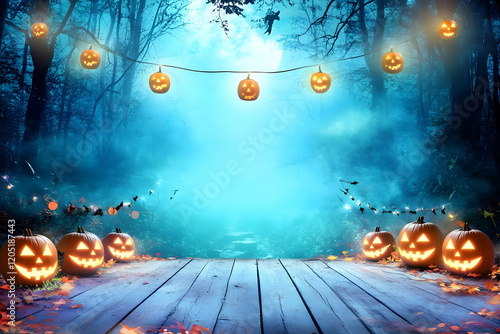 Spooky Halloween Night Scen...