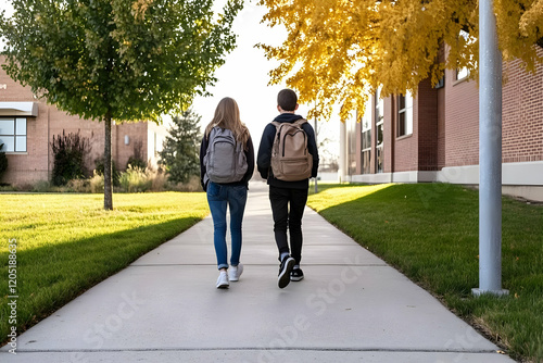 Two Students Walk Away from...