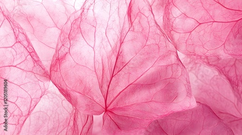 Wallpaper Mural Delicate Pink Petals Vein Structure Close Up Torontodigital.ca