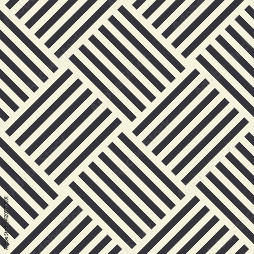Abstract geometric pattern with stripes, lines. Seamless vector background. Organic striped print. Simple lattice graphic design