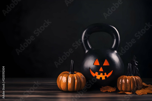 Spooky Kettlebell Jack-o'-l...