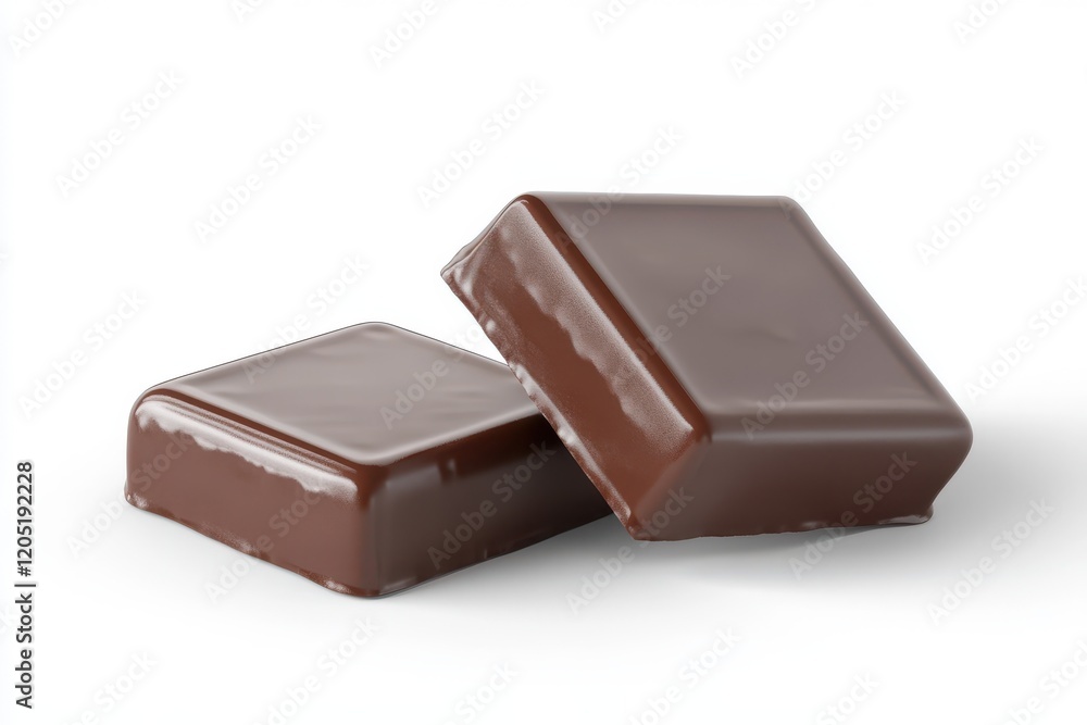 3D Chocolate Bar Isolated and White Background 3D Chocolate Bar Isolated and White Background