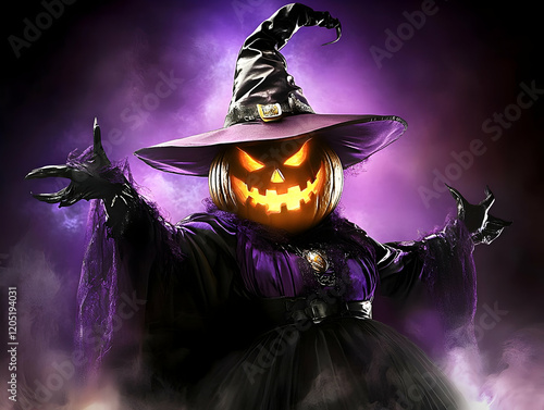 Mystical Pumpkin-Headed Wit...