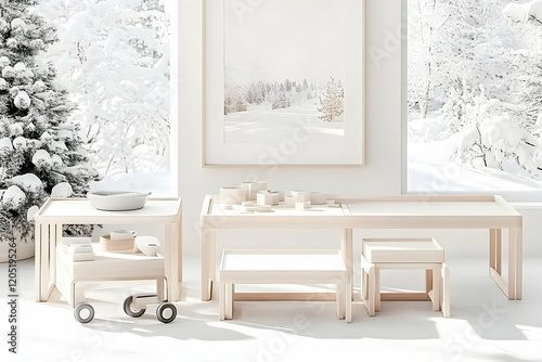 Minimalist Playroom Depicts...