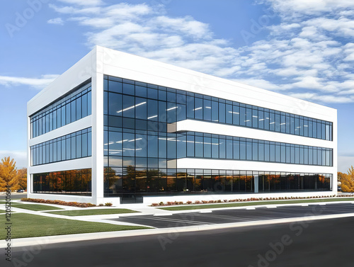Modern Office Building Shin...