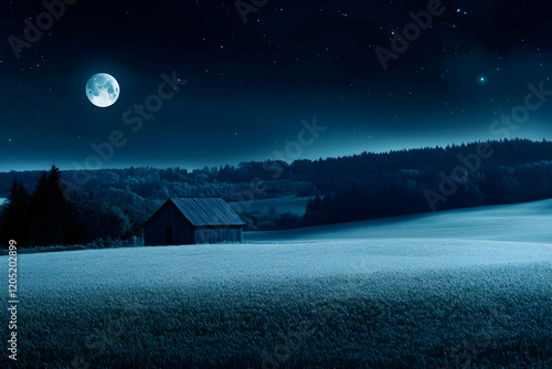 Serene Night Landscape Show...