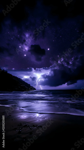 Lightning Strikes Over a Da...