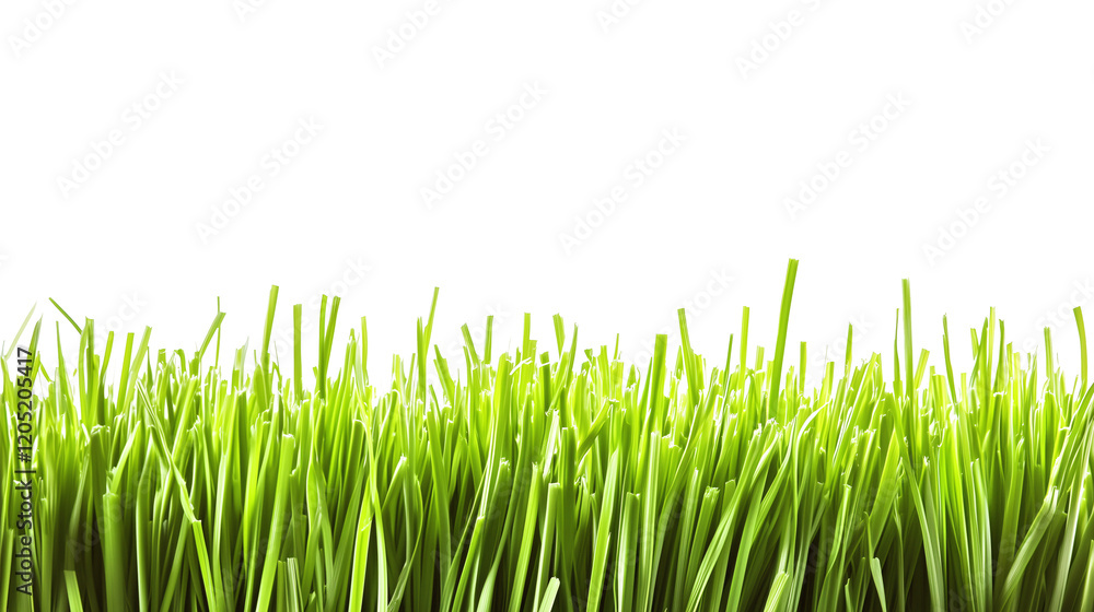 Fototapeta premium Fresh green grass on a transparent background, isolated