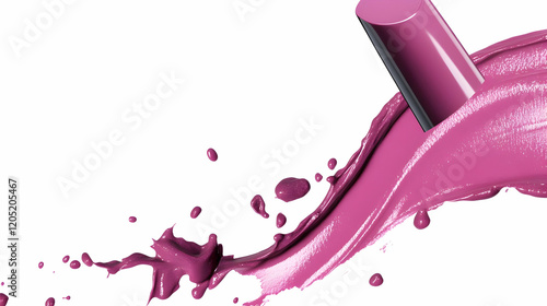 Pink Lipstick Tube Splashes...