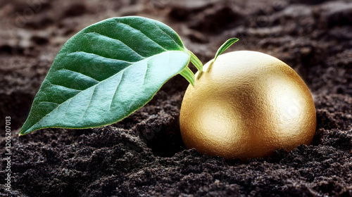 Golden Egg with Sprout Grow...